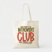 Introvert Club Tote Bag (Voorkant)