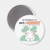 Introvert door Natuur: De INT-RABBIT Persoonlijkhe Magneet (Voorkant / Achterkant)