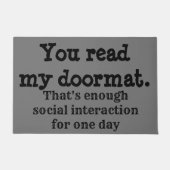 Introvert Doormat Deurmat (Voorkant)