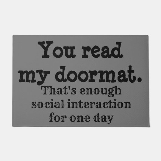 Introvert Doormat Deurmat (Voorkant)