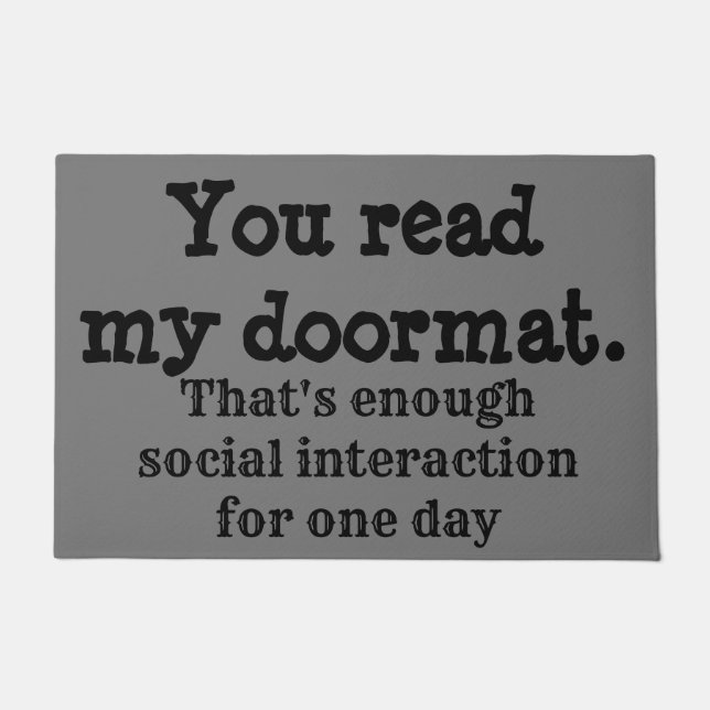 Introvert Doormat Deurmat (Voorkant)