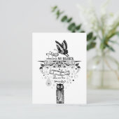 Introvert Empath Stilte wijsheid inkt quote Briefkaart (Staand voorkant)