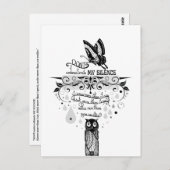 Introvert Empath Stilte wijsheid inkt quote Briefkaart (Voorkant / Achterkant)