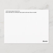 Introvert Empath Stilte wijsheid inkt quote Briefkaart (Achterkant)