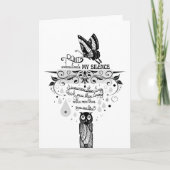 Introvert Empath Stilte wijsheid inkt quote Kaart (Voorkant)