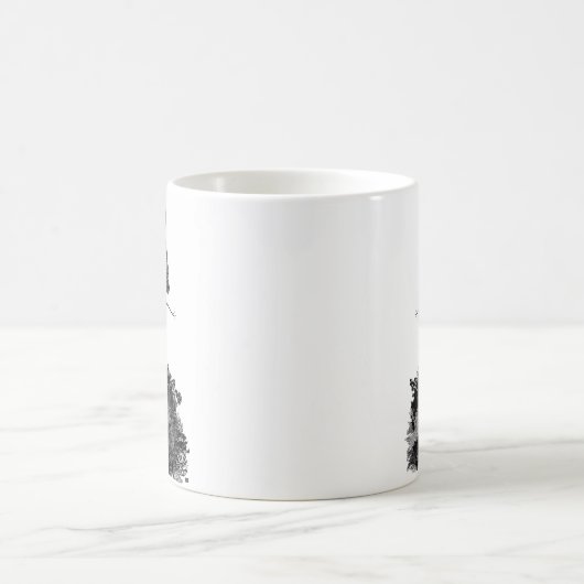 Introvert Empath Uil wijsheid geïllustreerd inkt c Koffiemok (Center)