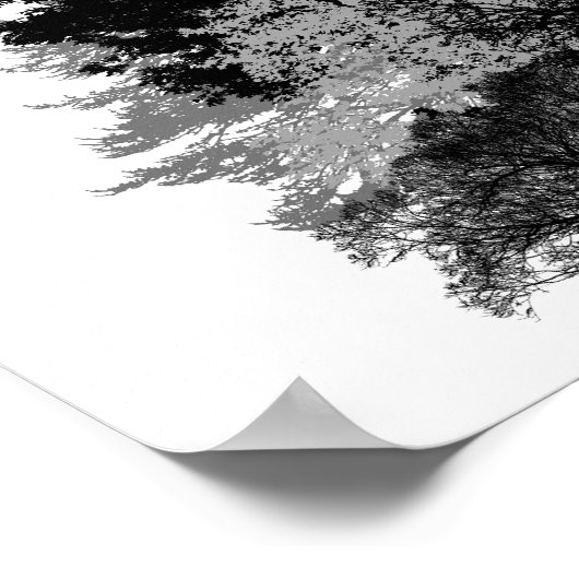 Introvert Empath Uil wijsheid geïllustreerd inkt c Poster (Hoek)