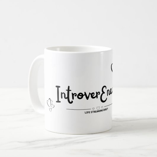 Introvert Energie Mok _Persoonlijkheidsgeschenk (Voorkant links)