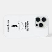 Introvert Energy – Bewerkbare Quote Cat iPhone Hoe Hoesje (Achterkant horizontaal)