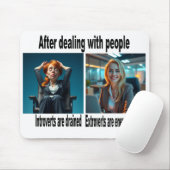 Introvert/Extrovert Muismat (Met muis)