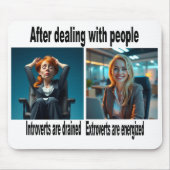 Introvert/Extrovert Muismat (Voorkant)