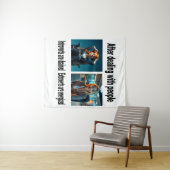 Introvert/Extrovert Quiz op een wandtapijt Wandkleed (In Situ (horizontaal))