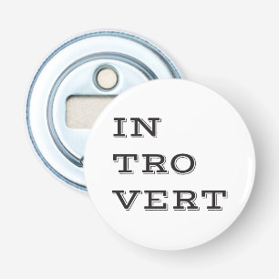 Introvert flesopening button flesopener