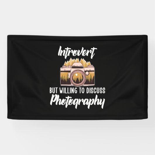 Introvert-fotografie Spandoek (Horizontaal)