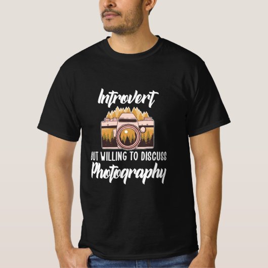 Introvert-fotografie T-shirt (Voorkant)