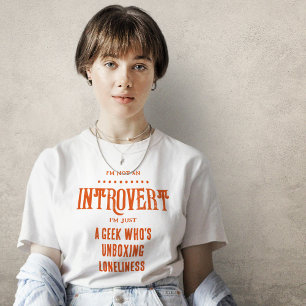 Introvert Geek Unboxing Clever T-shirt