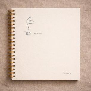 Introvert Geschenk Minimalist Lijnkunst Stille Een Notitieboek
