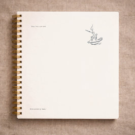 Introvert Geschenk Minimalistische Lijn Kunst Plan Notitieboek