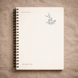 Introvert Geschenk Minimalistische Lijn Kunst Plan Notitieboek