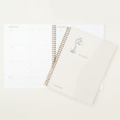 Introvert Geschenk Minimalistische Lijnkunst Still Planner (Display)