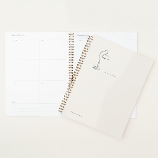 Introvert Geschenk Minimalistische Lijnkunst Still Planner (Display)