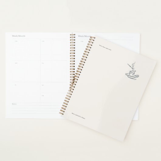Introvert Gift Minimalist Line Art Planner (Display)
