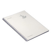 Introvert Gift Minimalist Line Art Planner Notitieboek (Rechterzijde)