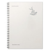 Introvert Gift Minimalist Line Art Planner Notitieboek (Voorkant)