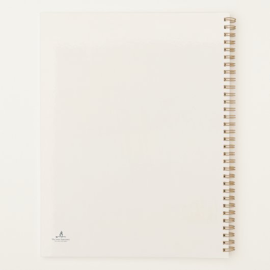 Introvert Gift Minimalist Line Art Quiet Solitude  Planner (Achterkant)