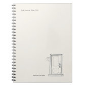 Introvert Gift Quiet Solitude Closed Door Notitieboek (Voorkant)