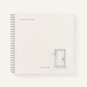 Introvert Gift Quiet Solitude Closed Door Notitieboek (Voorkant)