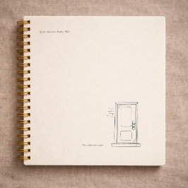 Introvert Gift Quiet Solitude Closed Door Notitieboek