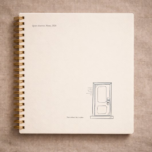 Introvert Gift Quiet Solitude Closed Door Notitieboek