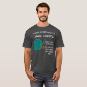 Introvert Grappige Introverts Pie Chart T-shirt (Voorkant volledig)