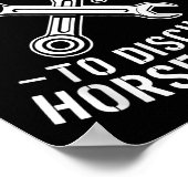 Introvert Horsepower Quote Mechanische Wrench Humo Poster (Hoek)