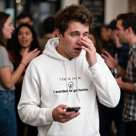 Introvert Humor Ik Kwam Ik Zag Wilde Naar Huis Gaa Hoodie