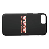Introvert... ik denk er niet aan. Case-Mate iPhone case (Achterkant (Horizontaal))