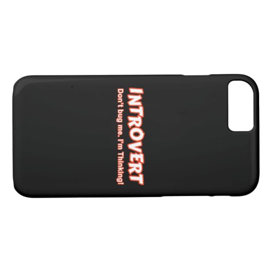Introvert... ik denk er niet aan. Case-Mate iPhone case (Achterkant (Horizontaal))