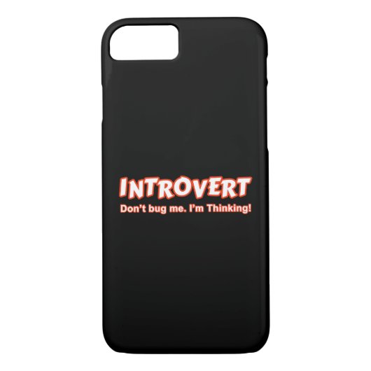 Introvert... ik denk er niet aan. Case-Mate iPhone case (Achterkant)