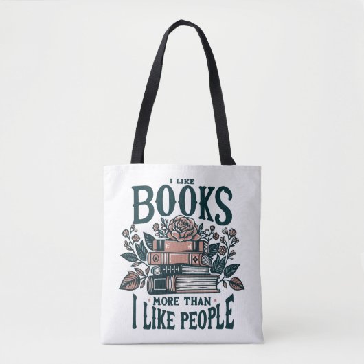 Introvert Ik hou van boeken Tote Bag (Voorkant)