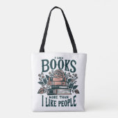 Introvert Ik hou van boeken Tote Bag (Achterkant)