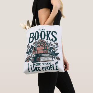 Introvert Ik hou van boeken Tote Bag