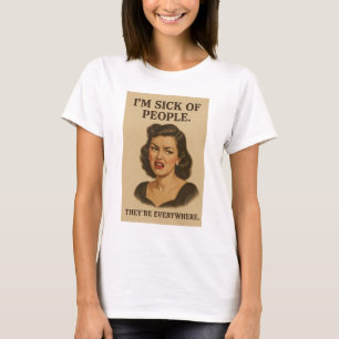 Introvert illustratie t-shirt
