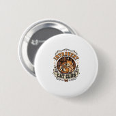 Introvert Kattenclub Kat Introvert Antisociale Vin Ronde Button 5,7 Cm (Voorkant /achterkant)