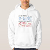 Introvert Kerstmis Hoodie (Voorkant)