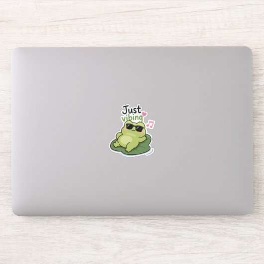 Introvert Kikker Meme Sticker – Gewoon Vibing Scha (Computer)