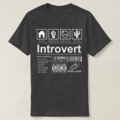Introvert Label Tas T-shirt (Design voorkant)