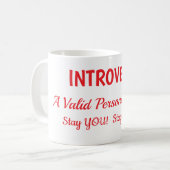Introvert Liefde Koffiemok (Voorkant links)