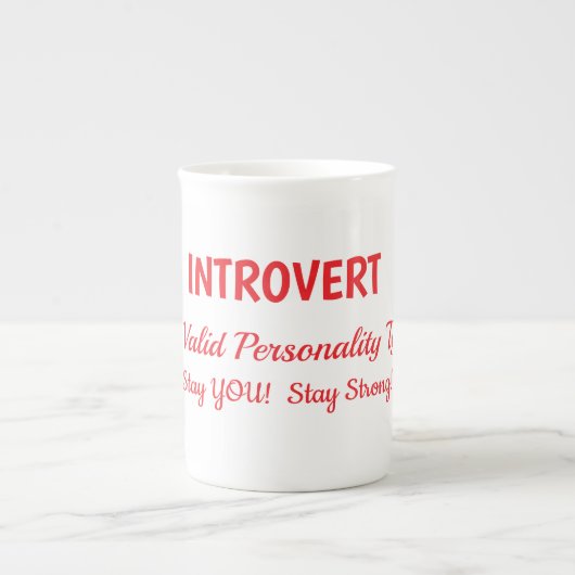 Introvert Liefde Porselein Kop (Voorkant)