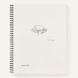 Introvert Literary Aesthetic/ Spiral Notebook Notitieboek